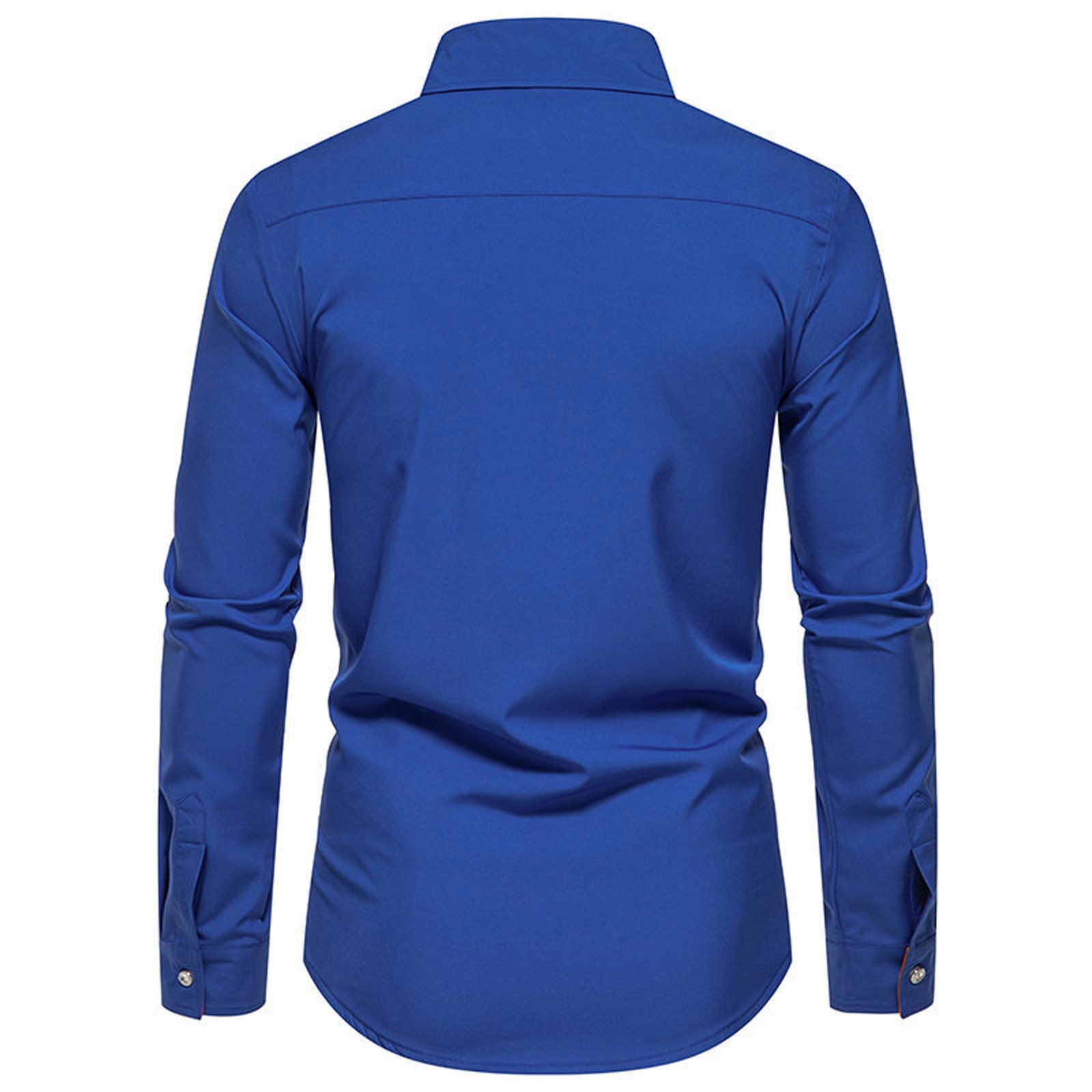 thumbnail image 4 of 2025 Camisa informal de manga larga para hombre: material resistente, versátil para el trabajo o las vacaciones, 4 of 4